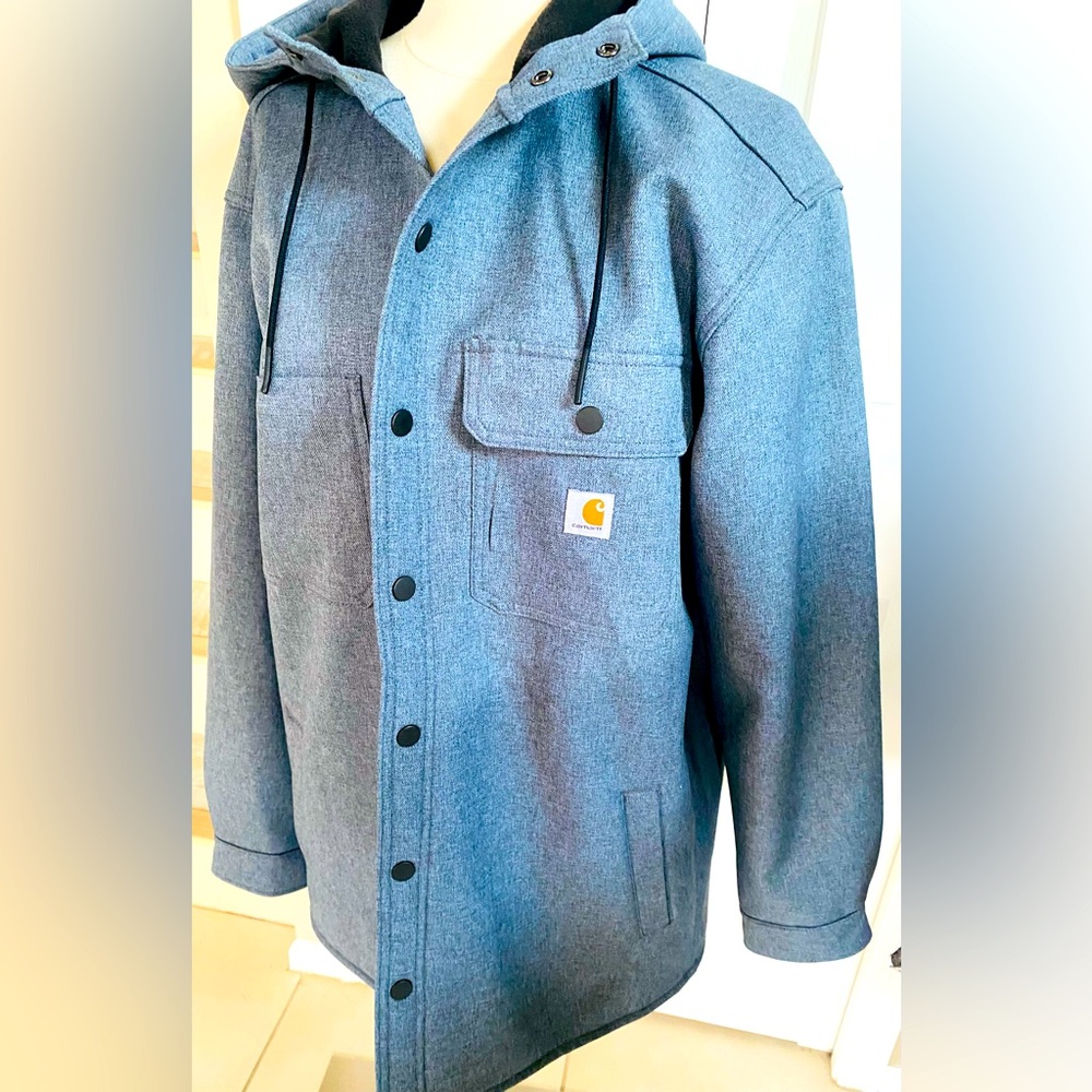 CARHARTT New Men jacket light gray blue M